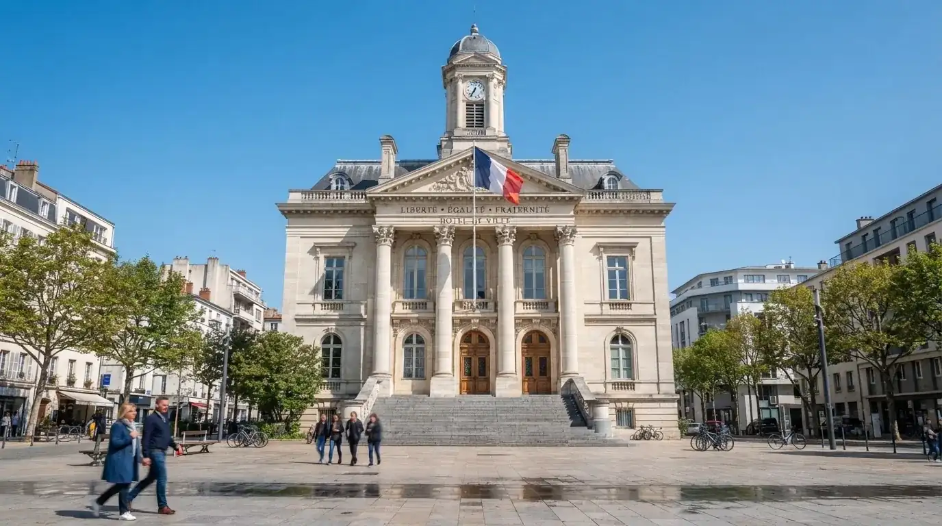 Svijetla državna zgrada u središtu Zagreba s hrvatskom zastavom na pročelju, snimljena danju pod vedrim nebom.